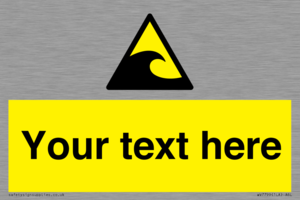 Custom warning tsunami hazard zone